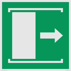 SA11637: E033 safe condition door slides right to open