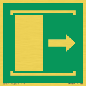 SA11637: E033 safe condition door slides right to open