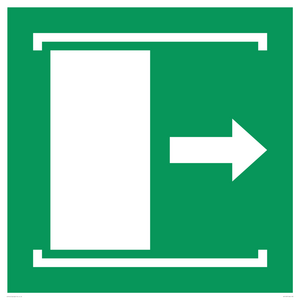 SA11637: E033 safe condition door slides right to open