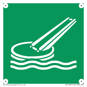 SA11681: E054 safe condition marine evacuation slide