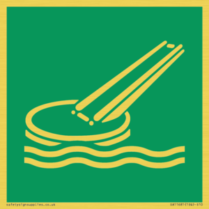 SA11681: E054 safe condition marine evacuation slide