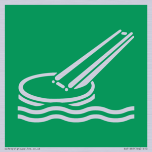 SA11681: E054 safe condition marine evacuation slide