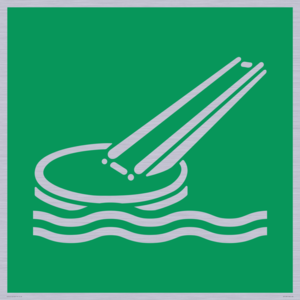 SA11681: E054 safe condition marine evacuation slide