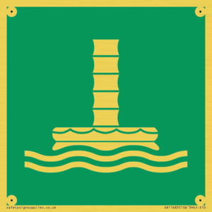 SA11683: E055 safe condition marine evacuation chute