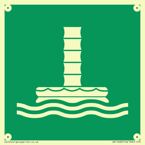 SA11683: E055 safe condition marine evacuation chute