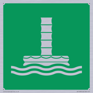 SA11683: E055 safe condition marine evacuation chute