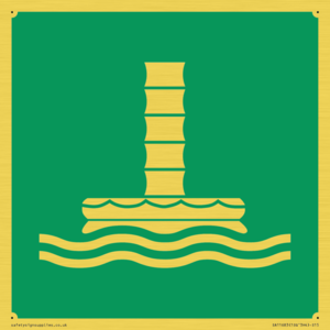 SA11683: E055 safe condition marine evacuation chute