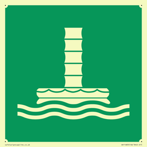 SA11683: E055 safe condition marine evacuation chute
