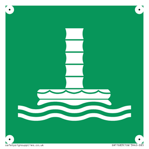 SA11683: E055 safe condition marine evacuation chute