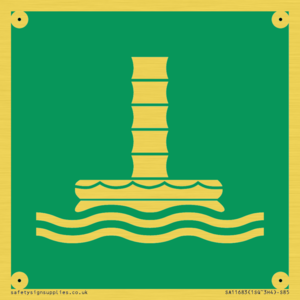 SA11683: E055 safe condition marine evacuation chute