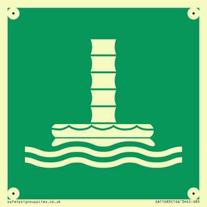 SA11683: E055 safe condition marine evacuation chute