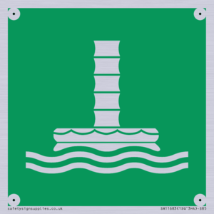 SA11683: E055 safe condition marine evacuation chute