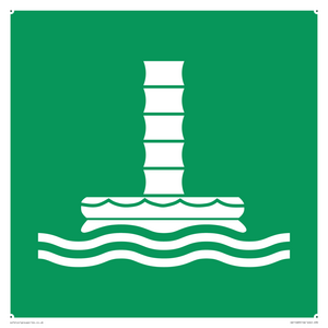 SA11683: E055 safe condition marine evacuation chute