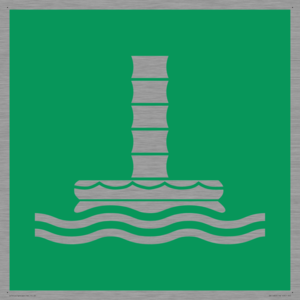 SA11683: E055 safe condition marine evacuation chute