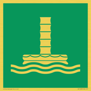 SA11683: E055 safe condition marine evacuation chute