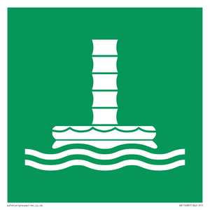 SA11683: E055 safe condition marine evacuation chute