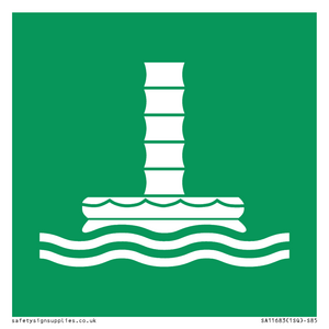 SA11683: E055 safe condition marine evacuation chute