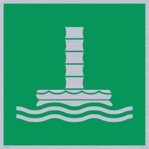 SA11683: E055 safe condition marine evacuation chute