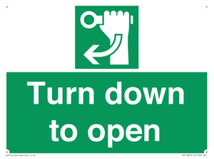 SA11805: Turn down to open