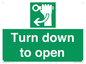 SA11805: Turn down to open