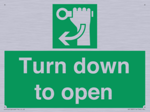 SA11805: Turn down to open