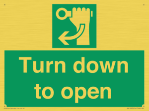 SA11805: Turn down to open
