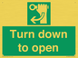 SA11805: Turn down to open