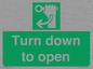 SA11805: Turn down to open