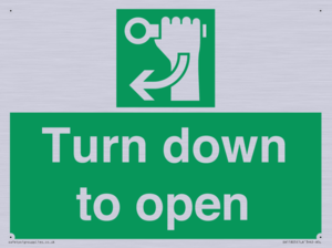 SA11805: Turn down to open