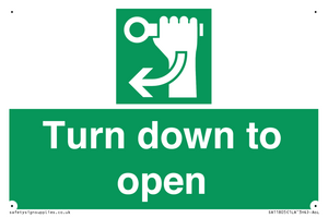 SA11805: Turn down to open