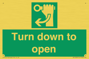 SA11805: Turn down to open
