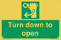 SA11805: Turn down to open