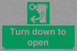 SA11805: Turn down to open