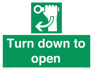 SA11805: Turn down to open