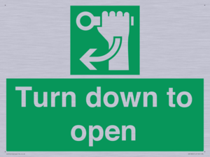 SA11805: Turn down to open