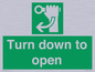 SA11805: Turn down to open