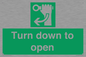 SA11805: Turn down to open