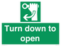 SA11805: Turn down to open