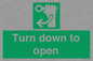 SA11805: Turn down to open