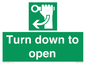 SA11805: Turn down to open