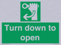 SA11805: Turn down to open