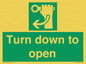SA11805: Turn down to open