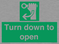 SA11805: Turn down to open