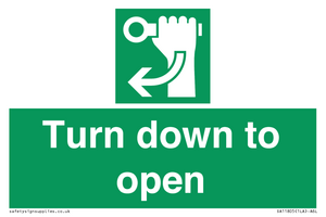 SA11805: Turn down to open
