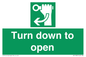 SA11805: Turn down to open