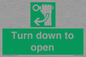 SA11805: Turn down to open