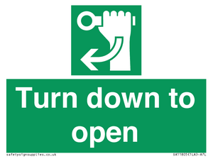 SA11805: Turn down to open
