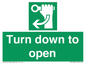 SA11805: Turn down to open