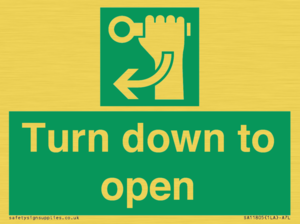 SA11805: Turn down to open