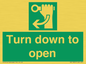SA11805: Turn down to open